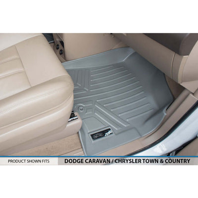 Smart Trim™ Floor Liners For 2013-2020 Dodge Grand Caravan (2nd Row Bucket) (1st Row Console)