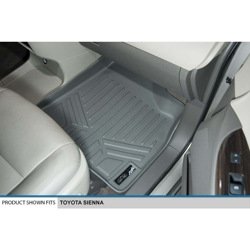 SMARTLINER Custom Fit Floor Liners For 2013-2020 Toyota Sienna (8 Passenger Model)