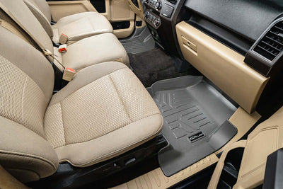 SMARTLINER Floor Liners for 2022-2025 Ford F-150 Lightning 2nd Row Bench seat without under seat fold-flat storage