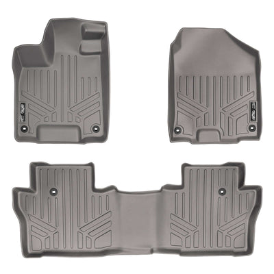 SMARTLINER Custom Fit Floor Liners For 2016-2022 Honda Pilot (8 Passenger Model)