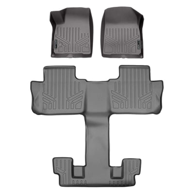 SMARTLINER Floor Liners for Black for 2020-2025 Cadillac XT6