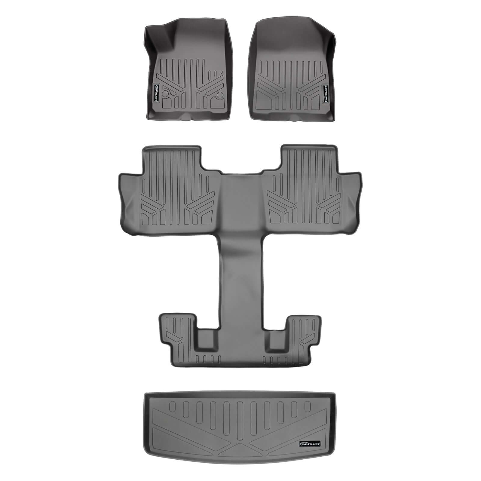 SMARTLINER Custom Fit Floor Liners For Black for 2020-2025 Cadillac XT6