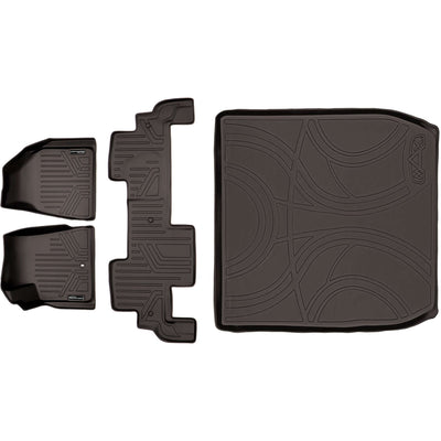 SMARTLINER Floor Liners for Traverse/Enclave/Acadia/Outlook ((2nd Row Bench))