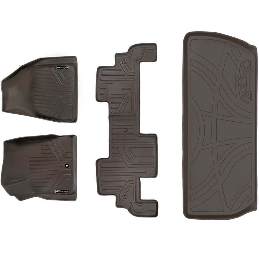 SMARTLINER Floor Liners for Traverse/Enclave/Acadia/Outlook ((2nd Row Bench))