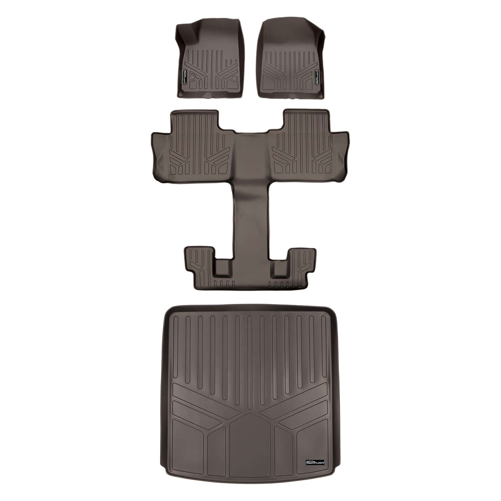 SMARTLINER Custom Fit Floor Liners For Black for 2020-2025 Cadillac XT6