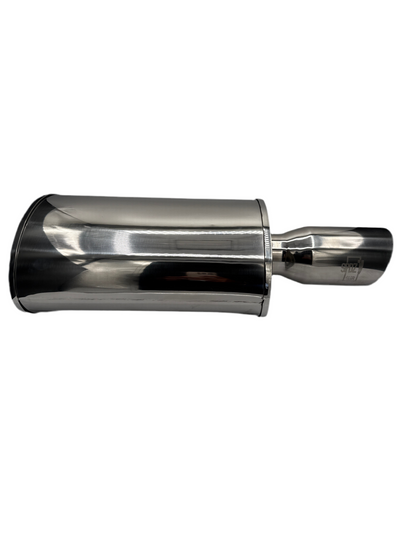 SPDZ1 World Spec 2.5 Inch Muffler Oval 2.5" Inlet 3.5" Outlet