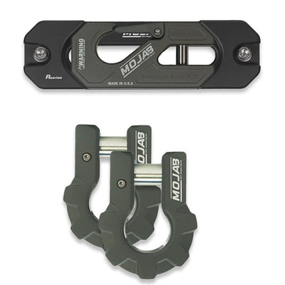 Color Matched Recessed Winch Shackle & Fairlead Kit + 3/4” Extreme Duty Aluminum Shackles (ceramic coated)lifetime warranty