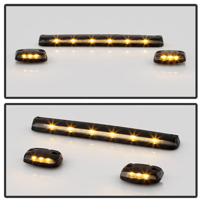 SPYDER Xtune Chevy Silverado 07-13 Amber LED Cab Roof Lights Clear ACC-LED-CS07-CR-C 9924606