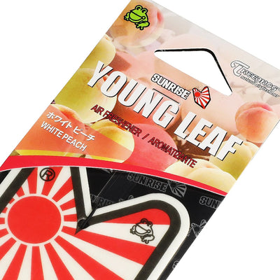 White Peach Paper Hanging Air Freshener - Young Leaf Rising Sun