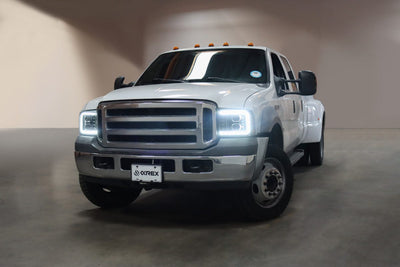 AlphaRex 05-07 Ford Super Duty/Excursion LUXX-Series LED Projector Headlights Alpha-Black