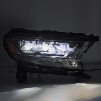AlphaRex 19-22 Ford Ranger NOVA-Series LED Projector Headlights Alpha-Black