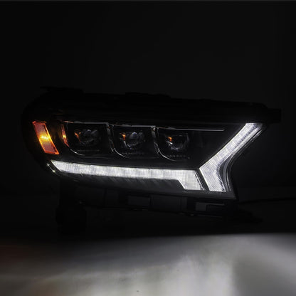 AlphaRex 19-22 Ford Ranger NOVA-Series LED Projector Headlights Alpha-Black