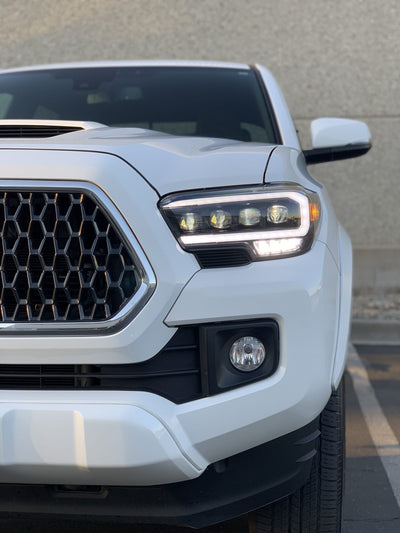 AlphaRex 16-23 Toyota Tacoma NOVA-Series LED Projector Headlights Alpha-Black