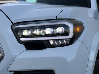 AlphaRex 16-23 Toyota Tacoma NOVA-Series LED Projector Headlights Alpha-Black