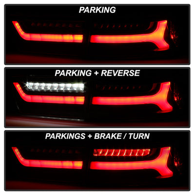 SPYDER 06-08 Acura TSX Light Bar LED Tail Lights - Black 9047510
