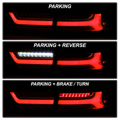 SPYDER xTune 06-08 Acura TSX Light Bar LED 4pcs Tail Lights - Red Clear (ALT-JH-ATSX06-LBLED-RC) 9047527