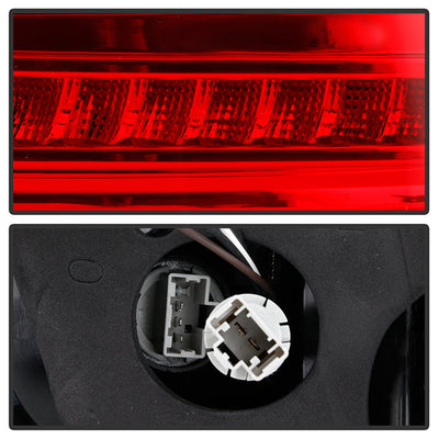 SPYDER xTune 06-08 Acura TSX Light Bar LED 4pcs Tail Lights - Red Clear (ALT-JH-ATSX06-LBLED-RC) 9047527