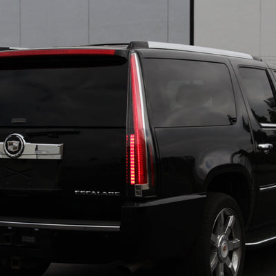 SPYDER xTune 07-14 Cadillac Escalade Black LED 2in1 Tail Lights - ALT-JH-CAESC07-2IN1LED-BK 9039782