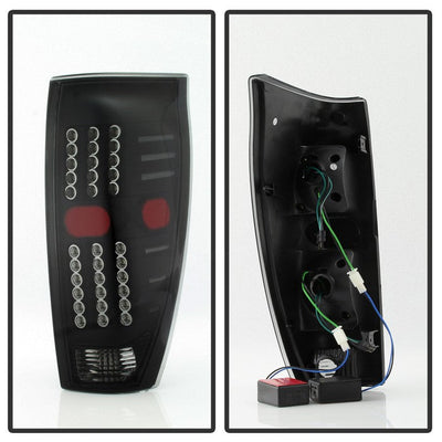 SPYDER xTune 02-06 Chevrolet Avalanche LED Tail Lights - Black Smoke (ALT-JH-CAV02-LED-BSM) 9036842