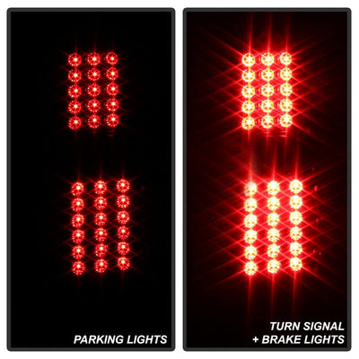 SPYDER xTune 02-06 Chevrolet Avalanche LED Tail Lights - Black Smoke (ALT-JH-CAV02-LED-BSM) 9036842