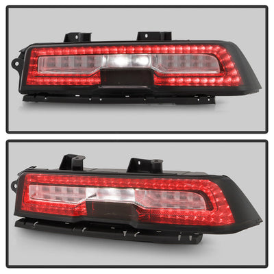 SPYDER xTune 14-15 Chevy Camaro OE Plus Full LED Tail Light - Smoke Clear (ALT-JH-CCAM14-OEP-FLED-SM) 9960321