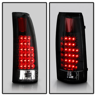 SPYDER Xtune Yukon Denali 99-00 LED Tail Lights Black ALT-JH-CCK88-LED-BK 9022449