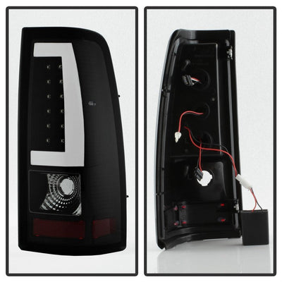 SPYDER xTune Chevy Silverado 1500 03-06 Tail Lights - Light Bar LED - Black ALT-JH-CS03-LBLED-BK 9036811