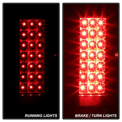 SPYDER Xtune Chevy Silverado 07-13 LED Tail Lights Black ALT-JH-CS07-LED-BK 5073716