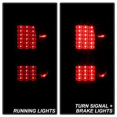 SPYDER xTune Chevy 1500 14-16 / Silverado 2500HD/3500HD LED Tail Lights - Black ALT-JH-CS14-LED-BK 9036545