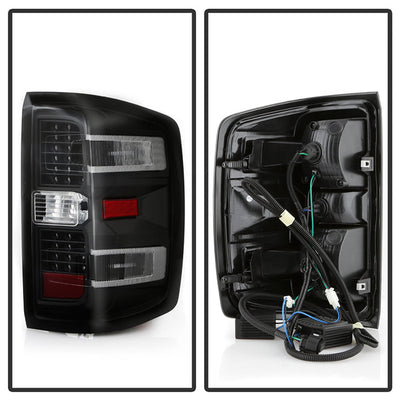 SPYDER xTune Chevy 1500 14-16 / Silverado 2500HD/3500HD LED Tail Lights - Black ALT-JH-CS14-LED-BK 9036545