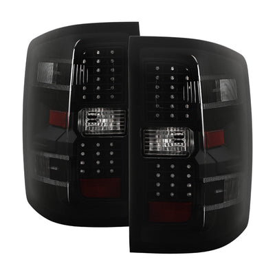 SPYDER xTune Chevy 1500 14-16 / Silverado 2500HD/3500HD LED Tail Lights - Black Smoked ALT-JH-CS14-LED-BSM 9036552