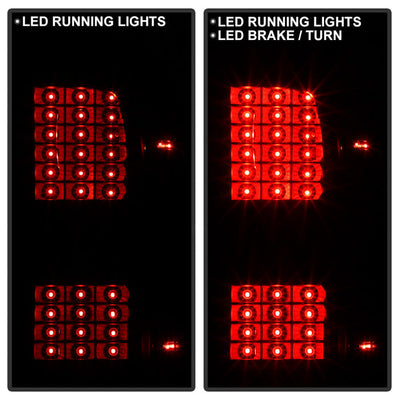 SPYDER xTune Chevy 1500 14-16 / Silverado 2500HD/3500HD LED Tail Lights - Black Smoked ALT-JH-CS14-LED-BSM 9036552
