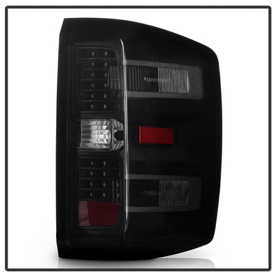 SPYDER xTune Chevy 1500 14-16 / Silverado 2500HD/3500HD LED Tail Lights - Black Smoked ALT-JH-CS14-LED-BSM 9036552