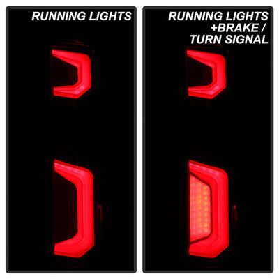 SPYDER 19-20 Chevy Silverado (For Factory Halogen Models) Light Bar LED Tail Light - Red Smoked 9050541