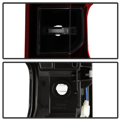 SPYDER 19-20 Chevy Silverado (For Factory Halogen Models) Light Bar LED Tail Light - Red Smoked 9050541
