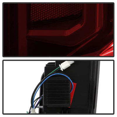 SPYDER 19-20 Chevy Silverado (For Factory Halogen Models) Light Bar LED Tail Light - Red Smoked 9050541