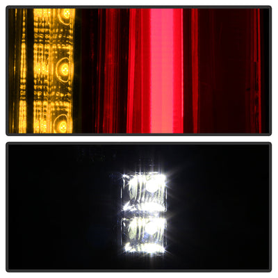 SPYDER xTune 07-14 Chevy Tahoe Suburban and 07-14 GMC Yukon Black LED Tail Lights ALT-ON-CSUB07-2IN1LED-BK 9039751