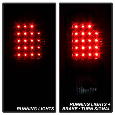 SPYDER Xtune Dodge Dakota 97-04 LED Tail Lights Black ALT-JH-DDAK97-LED-BK 9027017