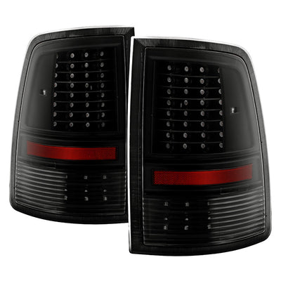 SPYDER xTune Dodge Ram 1500 09-14 - Incandescent Only C Shape LED Tail Lights- Black ALT-JH-DR09-LED-CS-BK 9036378