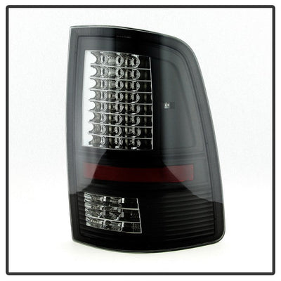 SPYDER xTune Dodge Ram 1500 09-14 - C Shape LED Tail Lights- Black Smoked ALT-JH-DR09-LED-CS-BSM 9036385