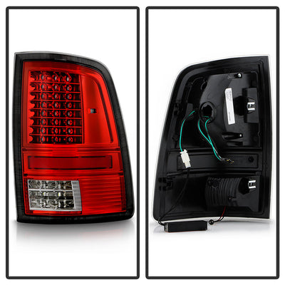 SPYDER xTune Dodge Ram 1500 09-14 Incandescent Model Only LED Tail Lights - Red Clear ALT-JH-DR09-LED-CS-RC 9037498