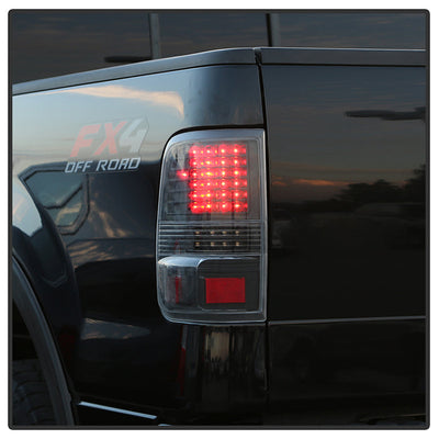 SPYDER Xtune Ford F150 Styleside 04-08 LED Tail Lights Black ALT-JH-FF15004-LED-G2-BK 9034879