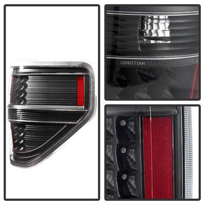 SPYDER Xtune Ford F150 09-14 LED Tail Lights Black ALT-JH-FF15009-LED-BK 9025624