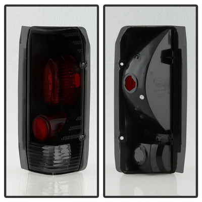 SPYDER Xtune Ford F-150/F-250/F-350 87-96 Euro Style Tail Lights - Black Smoked ALT-JH-FF15089-BSM 9036989