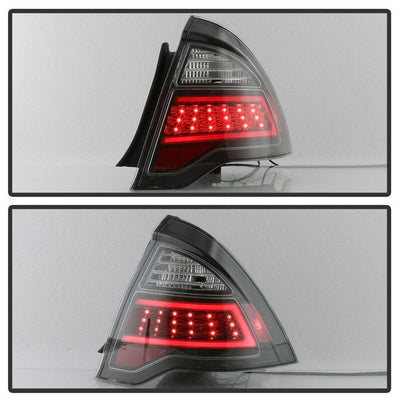SPYDER xTune 10-12 Ford Fusion Light Bar LED Tail Lights - Black (ALT-JH-FFU10-LBLED-BK) 9041655
