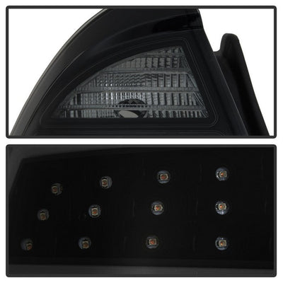 SPYDER xTune 10-12 Ford Fusion Light Bar LED Tail Lights - Black Smoked (ALT-JH-FFU10-LBLED-BSM) 9041662
