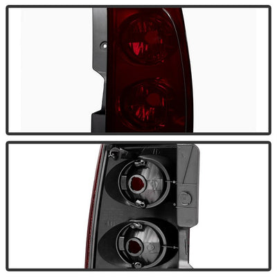 SPYDER Xtune GMC Yukon Xl 1500/2500 2007-2012 OEM Style Tail Lights Red Smoked ALT-JH-GYXL07-OE-RSM 9034589