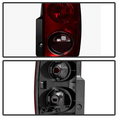 SPYDER Xtune GMC Yukon Xl 1500/2500 2007-2012 OEM Style Tail Lights Red Smoked ALT-JH-GYXL07-OE-RSM 9034589