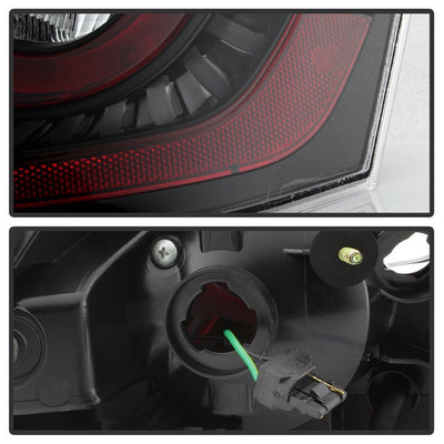 SPYDER xTune 03-05 Infiniti G35 Coupe LED Light Tube Style Tail Lights - Black (ALT-JH-IG3503-LEDLB-BK) 9037696