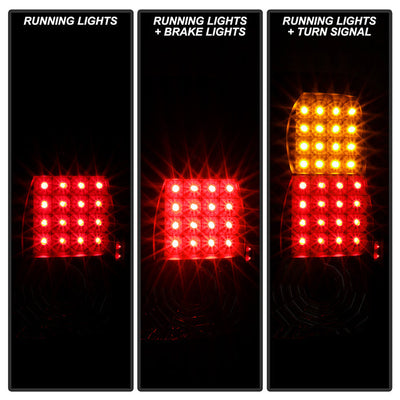 SPYDER Xtune Jeep Grand Cherokee 99-04 LED Tail Lights Black ALT-JH-JGC99-LED-BK 5073433